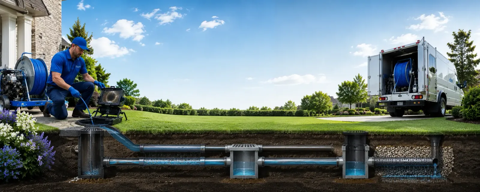 Outdoor drain cleaning information for Eckley, CO
